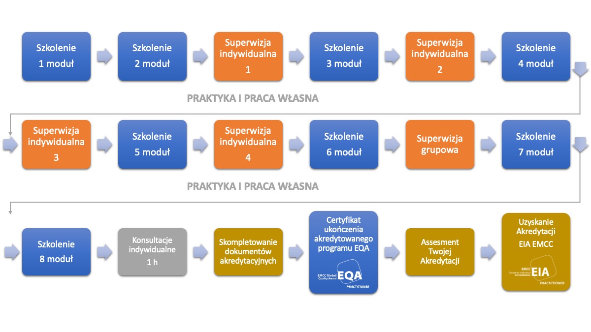 Moduły kurs mentoringu emcc practitioner w Norman Benett