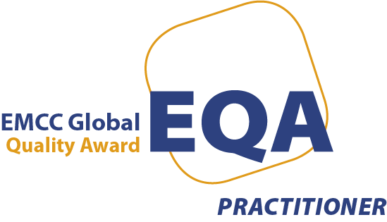 60. edycja akredytowany kurs coachingu Norman Benett – wystartowaliśmy! 1 EMCC accreditation logo EQA colour clear background P
