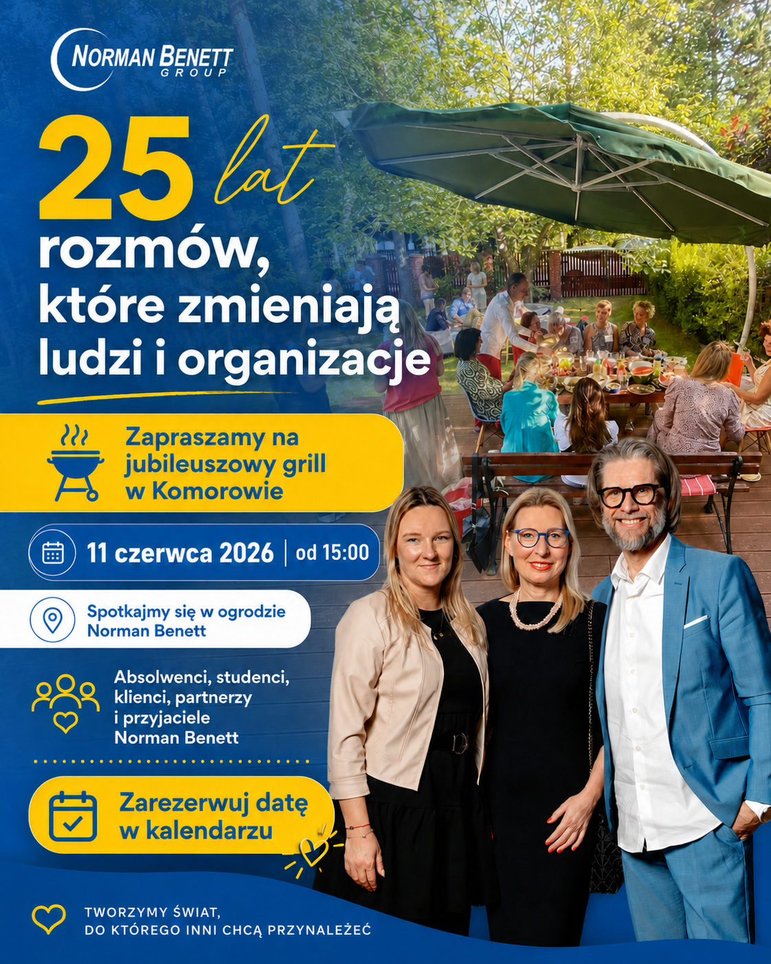 Grill w Komorowie 11 czerwca 2026 na 25 lat Norman Benett