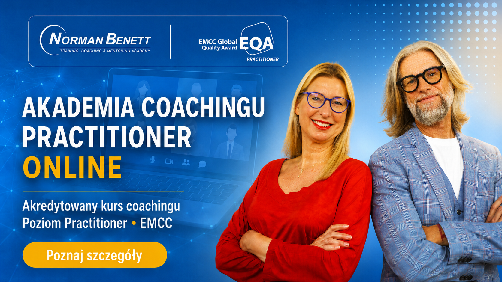 Akademia Coaching Practitioner stacjonarnie akredytowany kurs coachingu EMCC w Norman Benett Kurs coachingu online, akredytowany EMCC.
