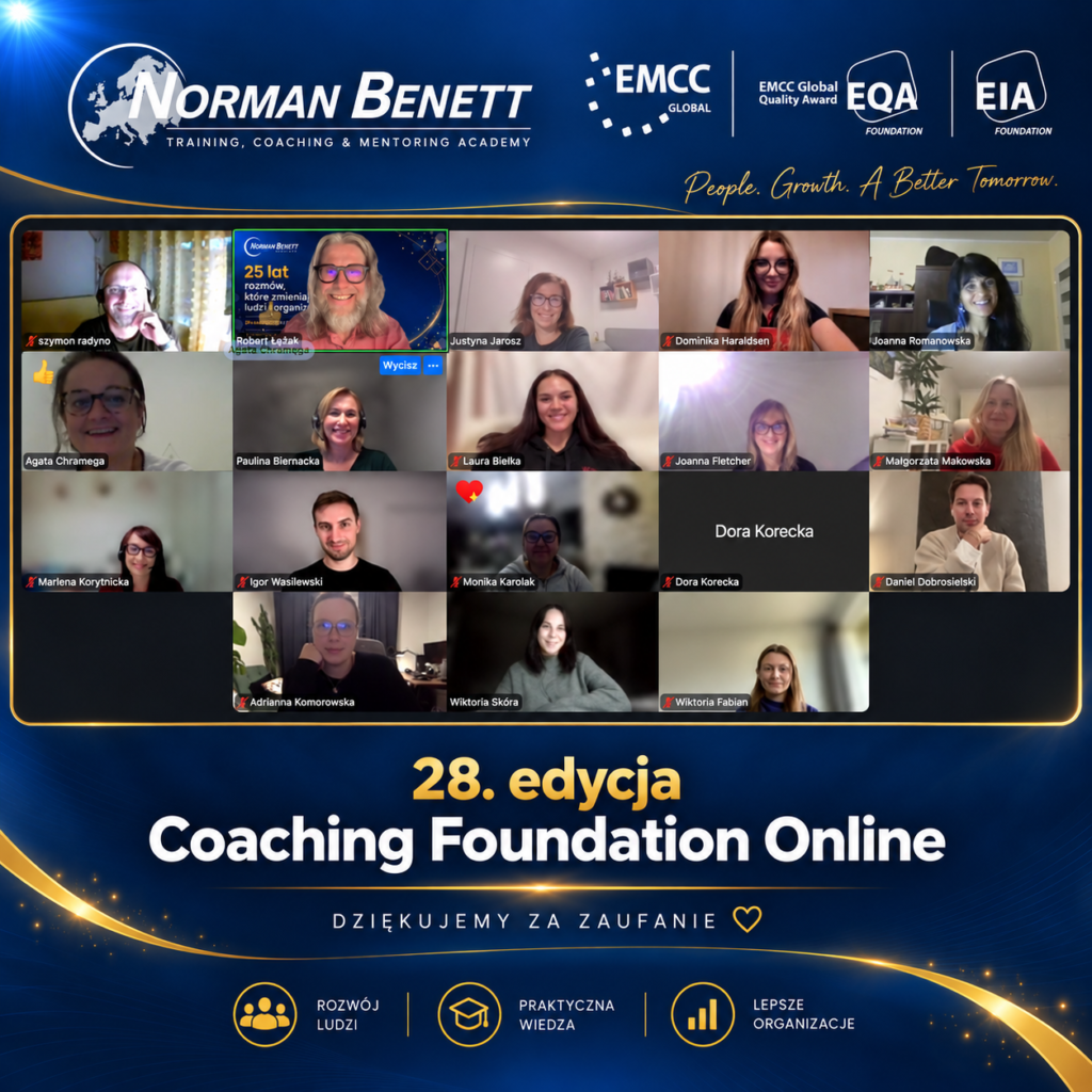 Kurs coachingu online – wystartowała 28. edycja Coaching Foundation Online 1 Spotkanie grupy kursu coachingowego online