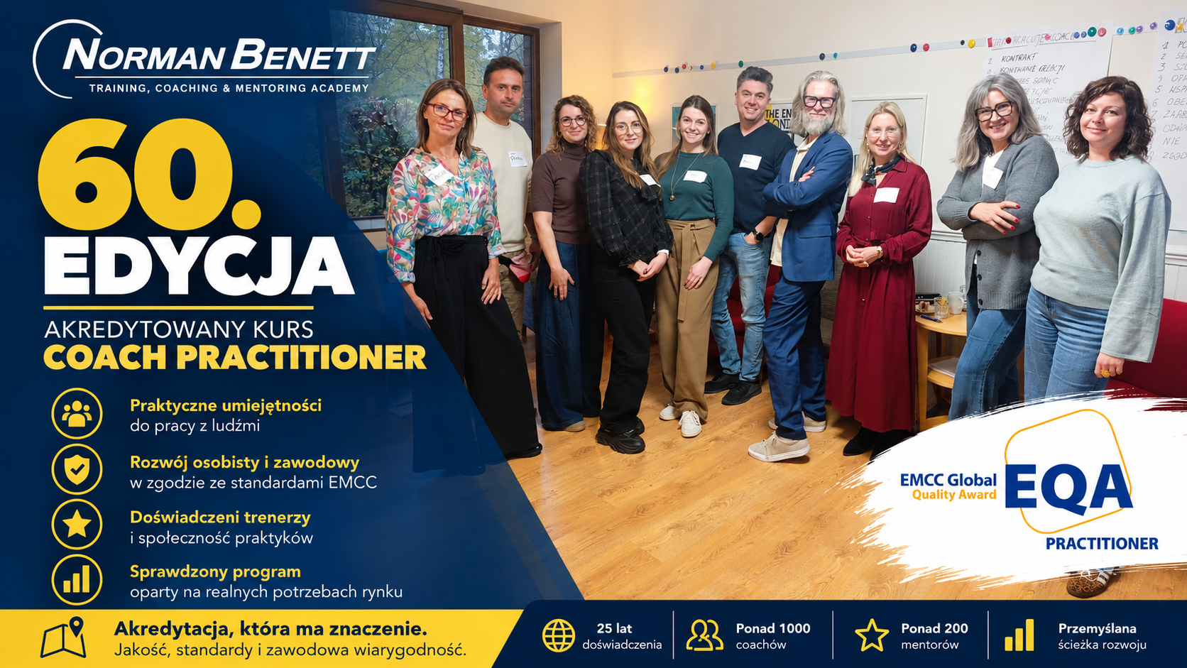 60. edycja akredytowanego kursu coachingu Coach Practitioner Norman Benett